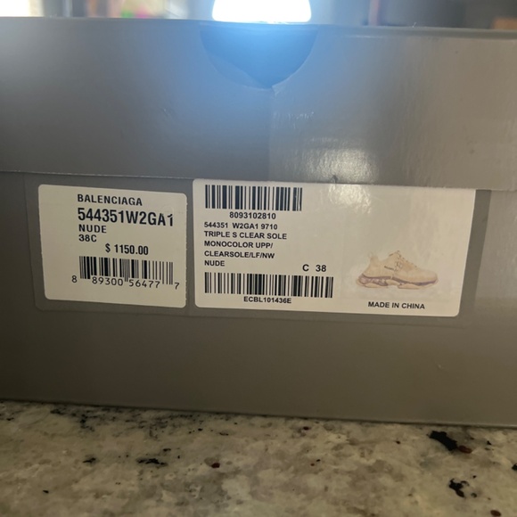 Balenciaga triple s clear sole monocolor - Picture 3 of 7